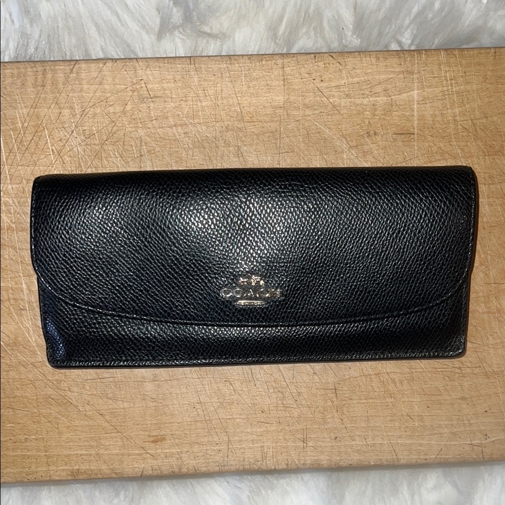 Coach Pebbled Leather Wallet
